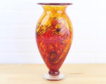 Hand Blown Glass Art Vase