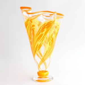 Hand Blown Glass Vase
