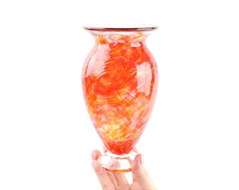 Small Hand Blown Art Glass Vase