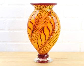 Hand Blown Glass Art Vase