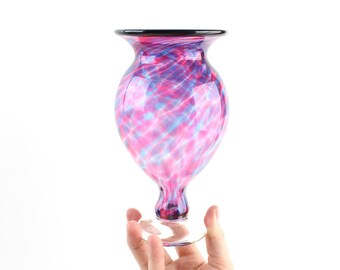 Small Hand Blown Art Glass Vase