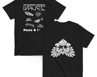 Crydamoure: Waves - French House Record Label T-Shirt BLACK
