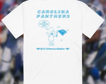 Bart Simpson Carolina Panthers Football Vintage T-Shirt