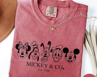 Mickey and Co Tee, Mickey and Co. est. 1928 Shirt, Mickey And Friends Shirt