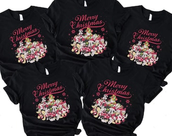 Matching Disney Christmas All Characters Shirt, Mickey's Very Merry Christmas 2025 T-Shirt, Disney Family Christmas Sweatshirt
