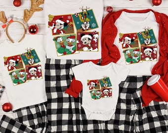 Mickey and Minnie Merry Christmas Shirt, Christmas Mickey And Minnie Sweatshirt, Christmas Couple Matching Tee,Xmas Holiday Party Outfit