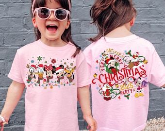 Mickey’s Very Merry Christmas 2025 Party Shirt, Double Sided Minnie Goofy Donald Sweatshirt Hoodie