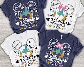 Custom Disneyworld Family Trip Shirt, Disney Family Vacation Sweatshirt