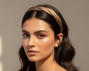 Twisted Satin Headband: Braided Knot Hairband for Everyday Wear, Skincare