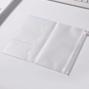 Pochette à glissière pour carnet de voyage | Organiseur de porte-cartes en PVC (formats passeport/standard)