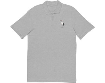 Korean Crane Embroidery Polo | Heritage Left Chest Logo