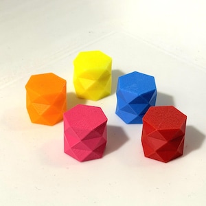 Geometric Guitar Knobs - 3D Printed Volume & Tone Controls, Modern Hexagonal Design, Guitar / Bass, Unique Musician Gift, custom colors
