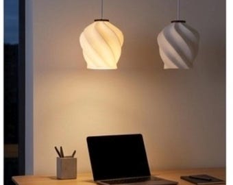 TULIP pendant lamp - MODERN elegant lighting for anyone- 120v US plug - E27  fixture - comes with mounting hardware