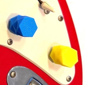 Geometric Guitar Knobs – 3D Printed Volume Tone Controls, Hexagonal Design