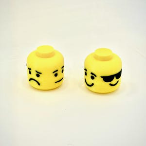 Mood Shifter Guitar Knobs - Minifig Style Volume & Tone Controls - Set of 2 - Unique Musician Gift - Lego Compatible Aesthetic Hardware
