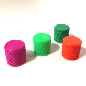 Custom Knurled Guitar Knobs, 3D printed Volume & Tone Control, Universal Fit for Bass and Electric Guitar. Multiple Colors Available