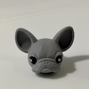 Perilla de guitarra con diseño de bulldog francés / Perilla de control de volumen y tono con diseño de perro impresa en 3D personalizada para guitarra eléctrica y bajo / Set de regalo único para músicos