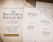 Burnout Recovery Planner Bundle | ADHD Printable Forms | Low Energy Log, Reentry Protocol & Admin Recovery