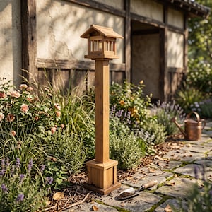 DIY Cottage Cedar Garden Light Post Plan, Outdoor Patio Lighting Stand Build Plan, Easy Wood Plans, Woodworking PDF, Instant Donwload