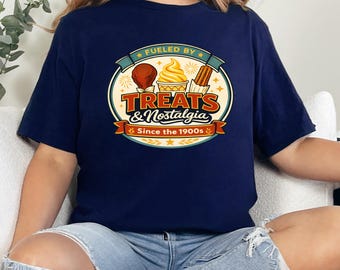 Overhemd met lekkernijen en nostalgie | T-shirt met afbeelding Theme Park Snack