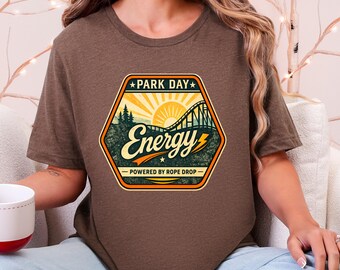 Park Day Energy-shirt | Vintage themapark achtbaan grafisch T-shirt