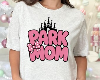 Park Mom Shirt with Bow Detail | Theme Park Family Vacation Tee