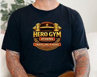 Shirt Hero Gym Athene | Vintage Athletic Club, T-shirt uit de Griekse mythologie