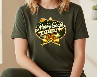 Baseballshirt Mighty Goofs | Vintage cartoon T-shirt met print