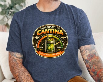 Shirt Fuel Up Cantina | Retro T-shirt met scifi-drankje | Galaxy Ruimtevaart