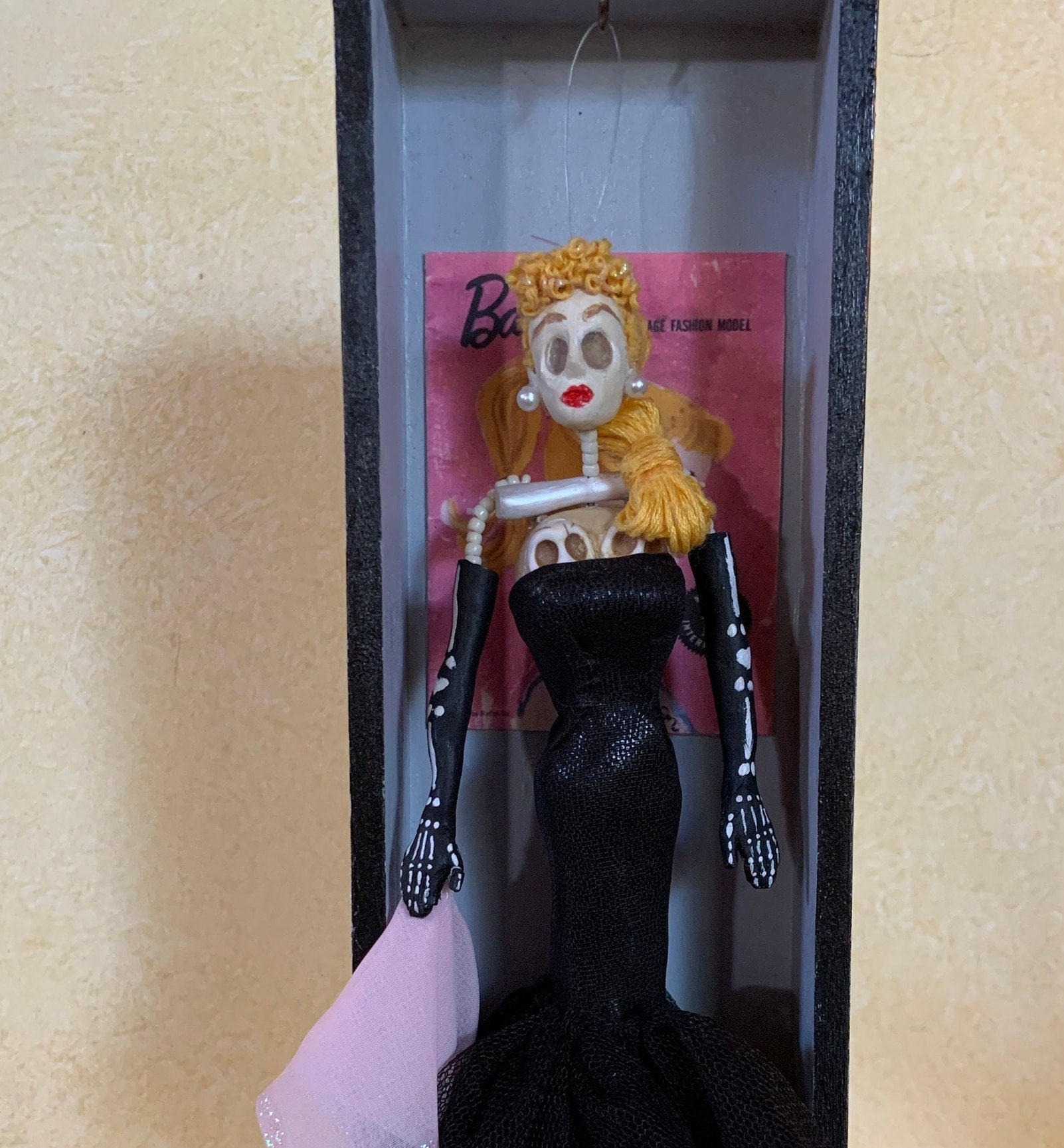 Mid century Inspired Day the Dead Diorama Retro Barbie Etsy