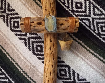 Cholla Cactus Wood Cross With Rusted Metal Heart - Sante Fe Style - Etsy