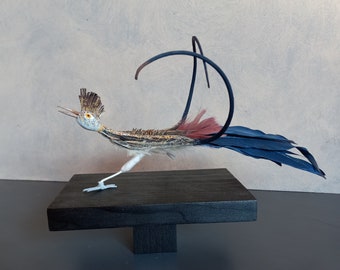 Arizona Roadrunner Devil's Claw Pod Sculpture