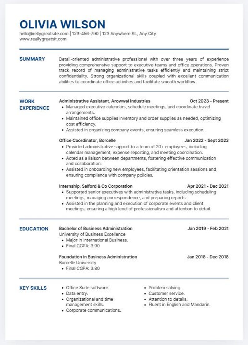 ATS Resume Template Editable CV, Cover Letter, References (digital