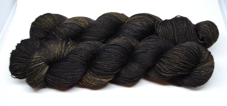 Fingering Weight, Poor Tom Merino Wool Superwash Yarn, 4 oz, machine washable yarn image 3