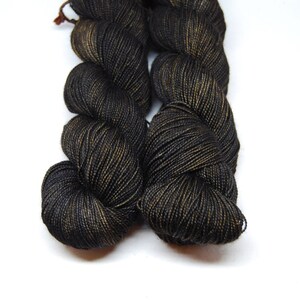 Fingering Weight, Poor Tom Merino Wool Superwash Yarn, 4 oz, machine washable yarn image 2