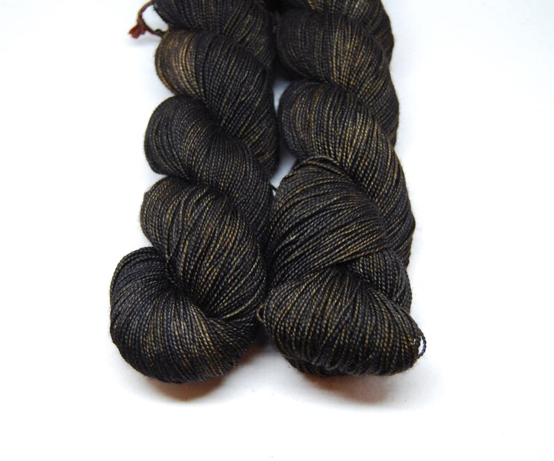 Fingering Weight, Poor Tom Merino Wool Superwash Yarn, 4 oz, machine washable yarn image 2