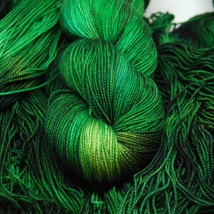 Fingering Weight, Party in the Shire Merino Wool Superwash Yarn, 4 oz, machine washable yarn image 3