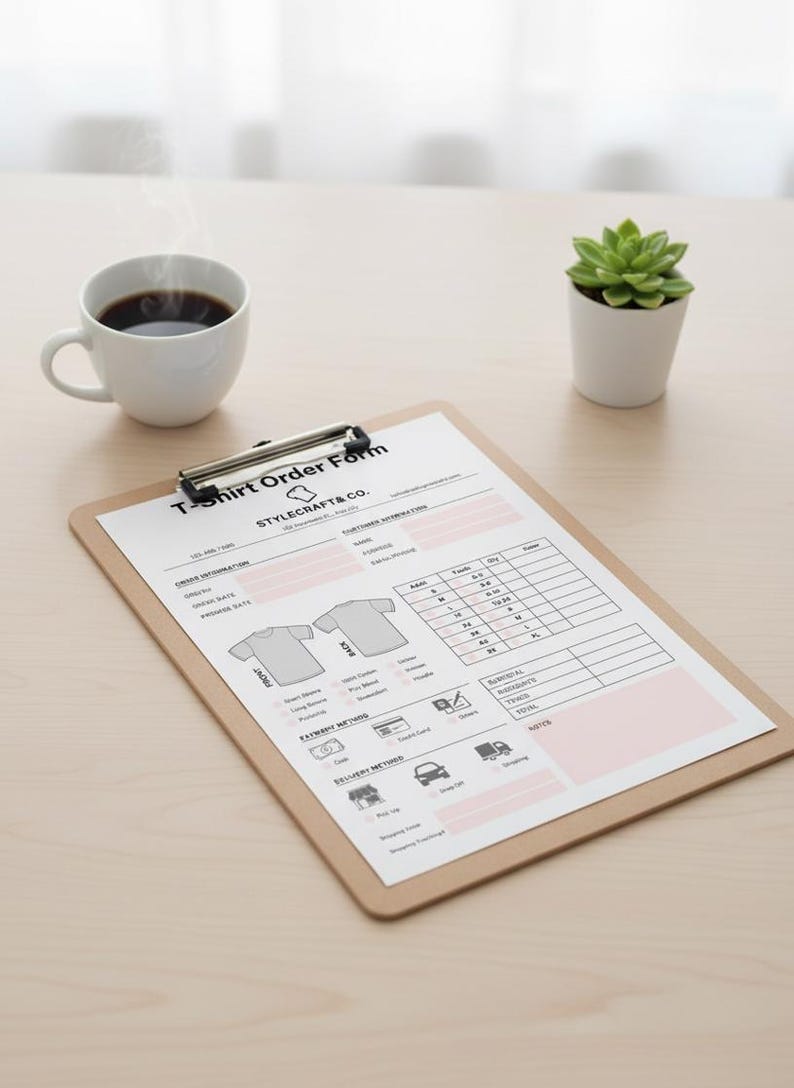T-shirt Order From Template With Picture Canva Editable, Custom Apperal ...
