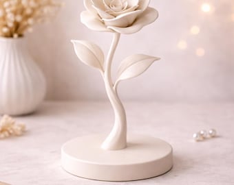 Elegant Rose Sculpture STL Mother's Day Special | Blooming Flower 3D Print Decor (Digital Download)