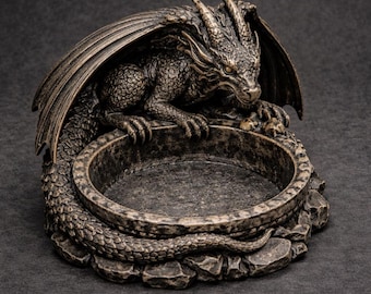 Dragon Guard Dice Tray STL | DnD RPG Tabletop Accessory (3D Print Model)