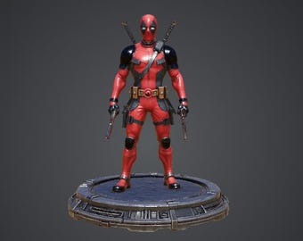 Deadpool Inspired Mercenary Anti Hero 3D model STL file (Digital Download)