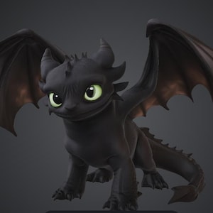 Tandlös drake STL-fil: Hur man tränar sin drake-inspirerad 3D-modell (digital nedladdning)