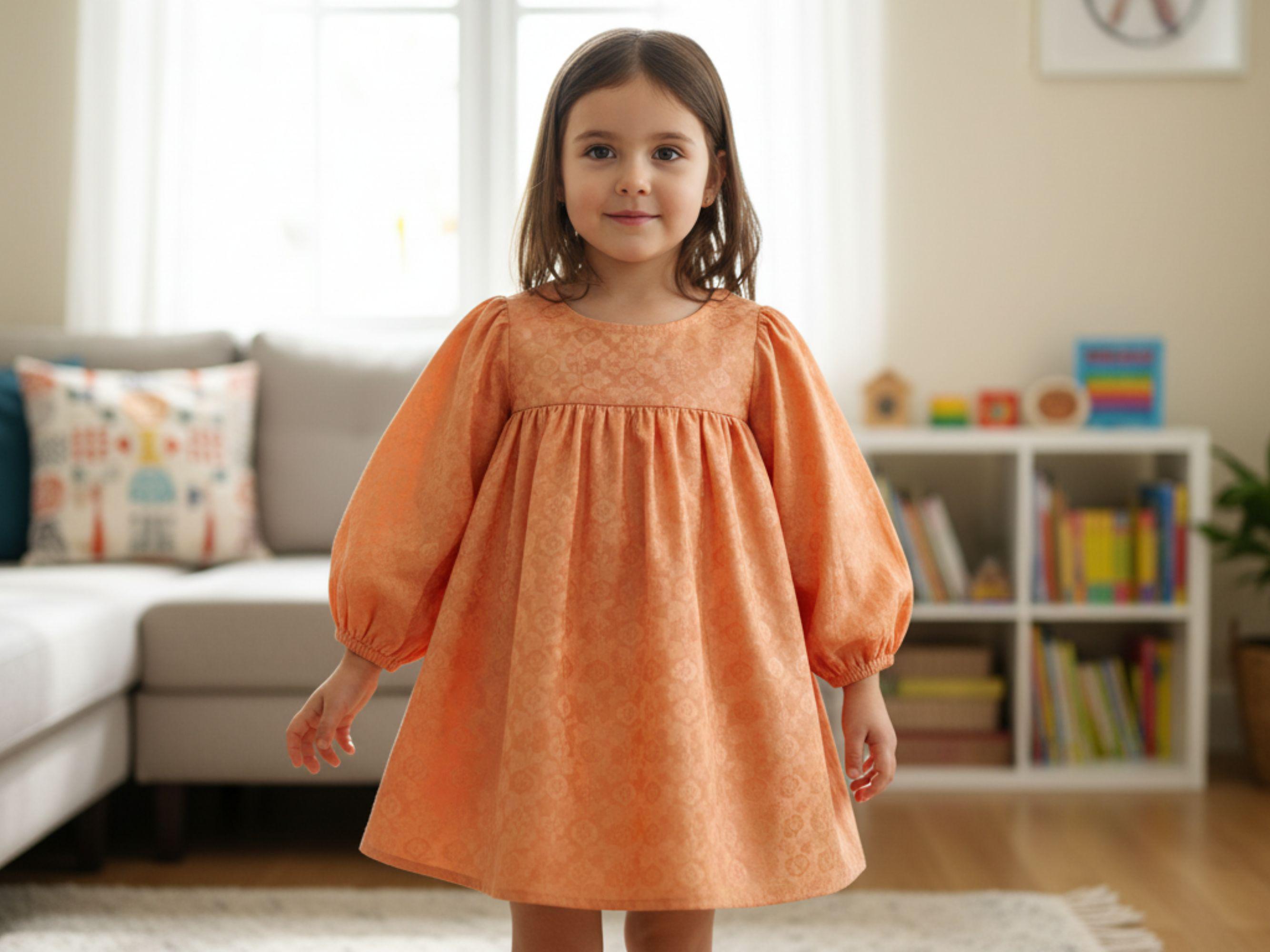 Kids Sewing Pattern Bundle, Toddler Girls Dress Set 6M–11Y, Kids ...