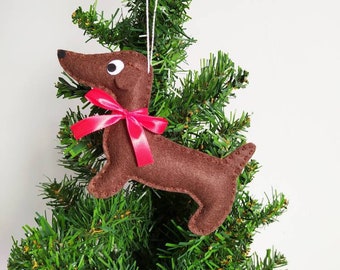 Dachshunds - Set of 6 - Christmas ornaments - Party Favor