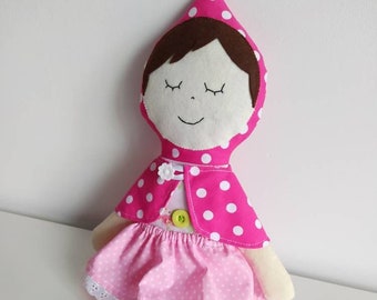 Riding Hood Doll - Stuffed Doll - Handmade Doll