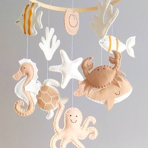 Under the Sea Baby Mobile Ocean Baby Mobile Nautical Etsy