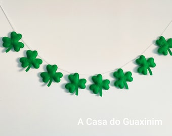 St. Patrick's Day Garland - Shamrocks Garland - Shamrocks Banner - Green Shamrocks Garland