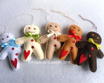 ジンジャーブレッドマンのクリスマスデコレーション12個、クリスマス