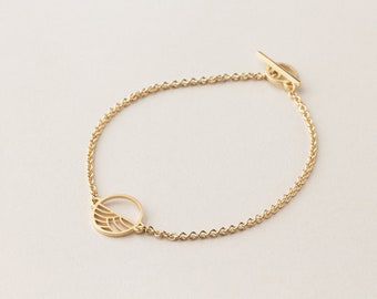 Knebelverschluss Armband Kinki in Gold