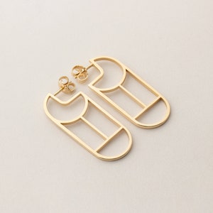 Minimal creole Tawa, small in silver or gold